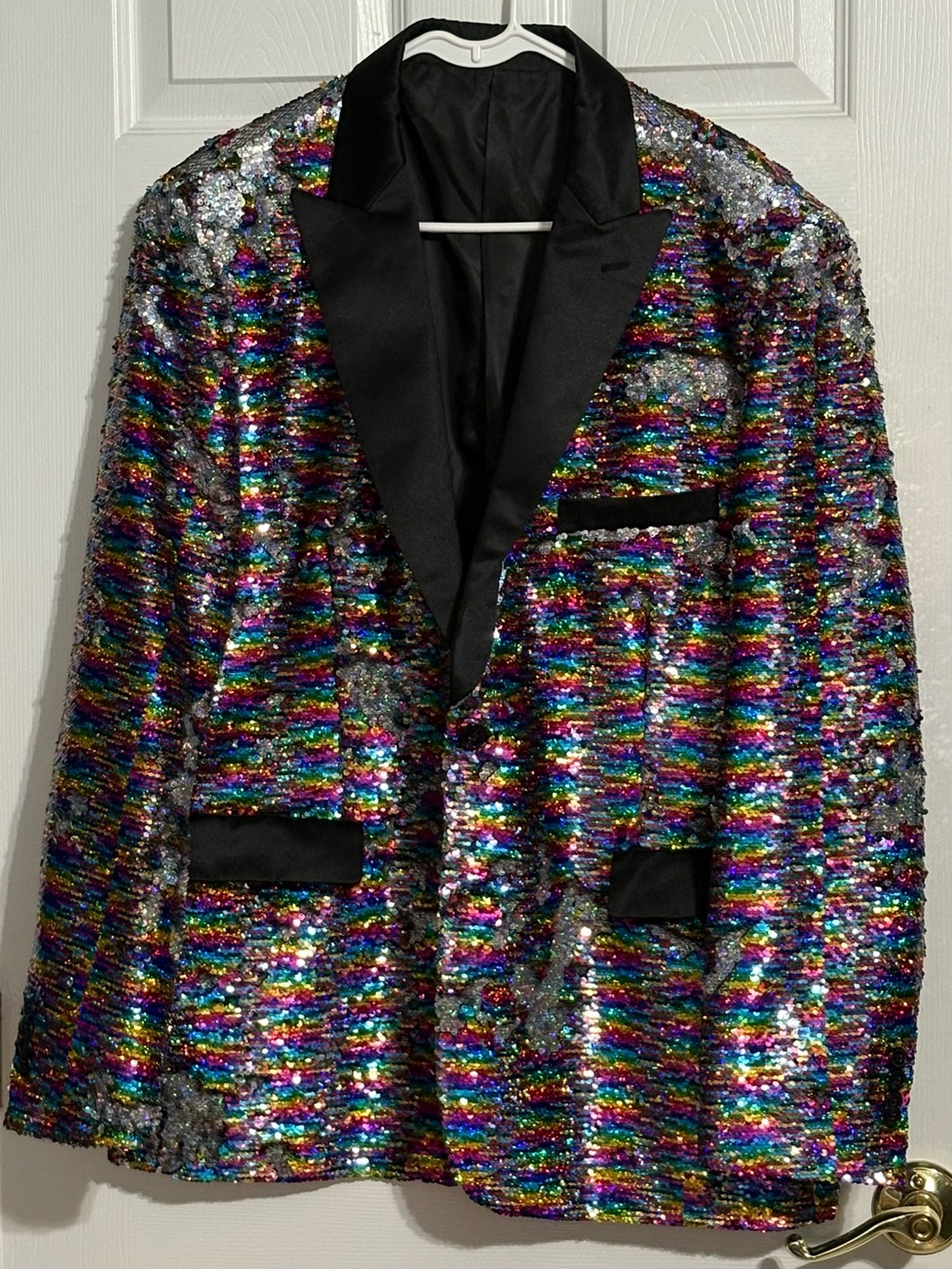 Multi-Color Flip Sequin Suit Blazer